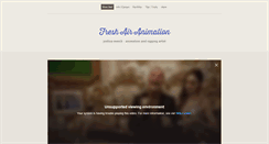 Desktop Screenshot of freshairanimation.com